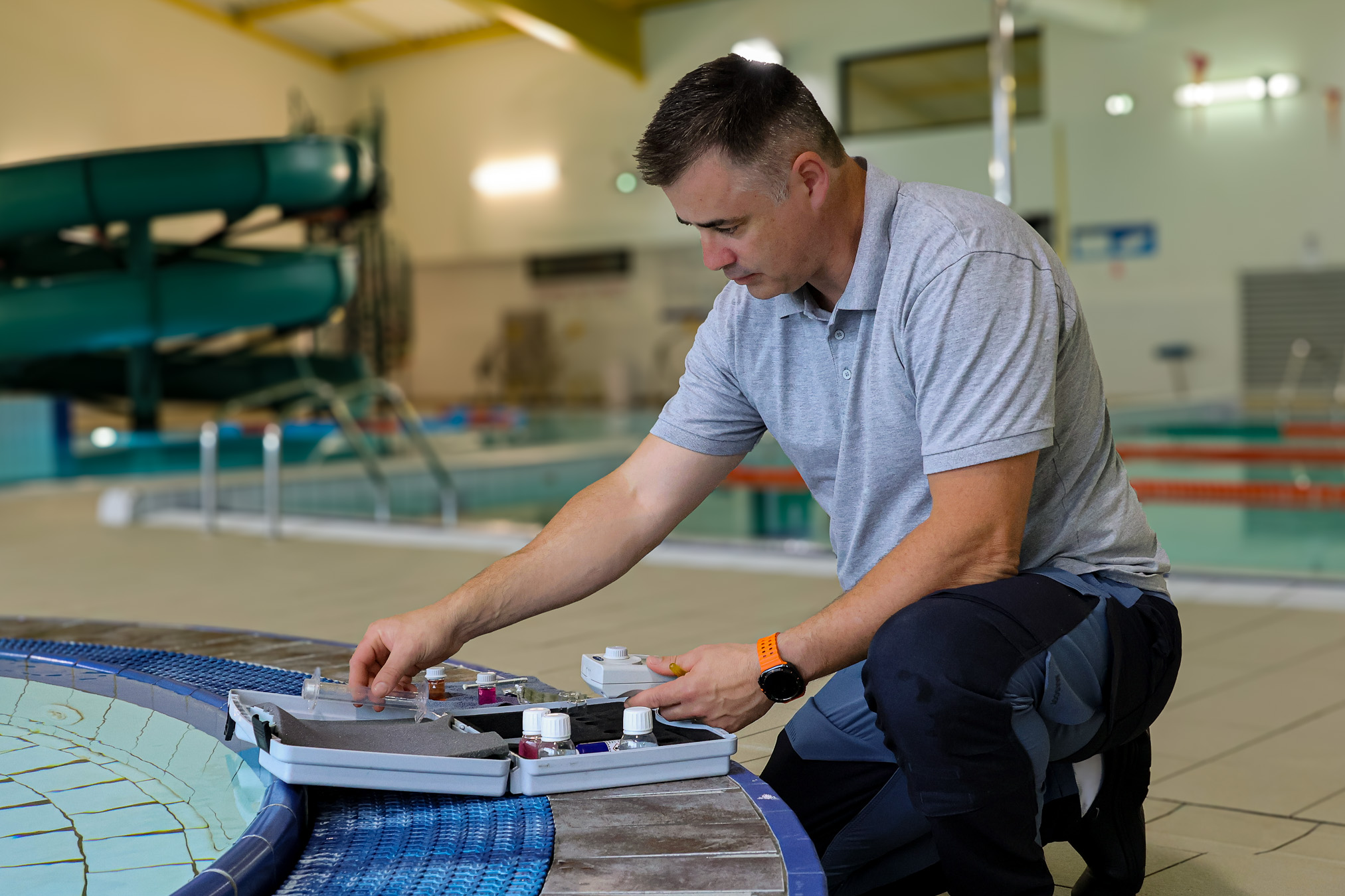 S.L.3.E effectue la maintenance technique d'une piscine collective en Gironde.